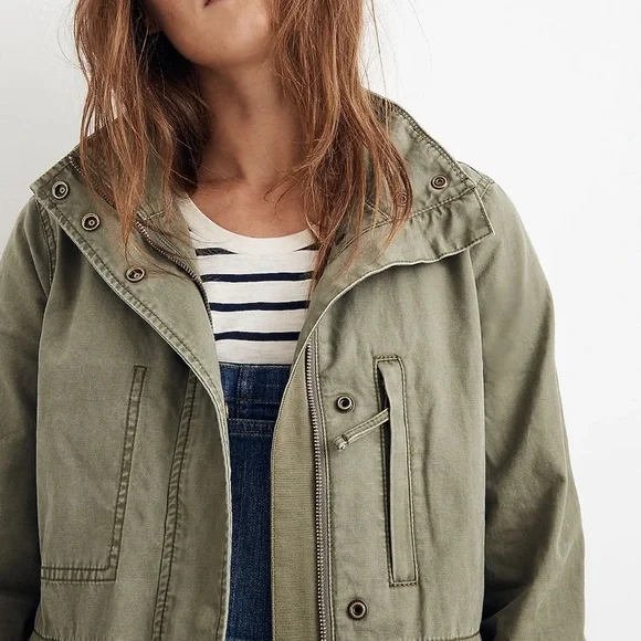 Madewell Passage Jacket in Army Green Sz S